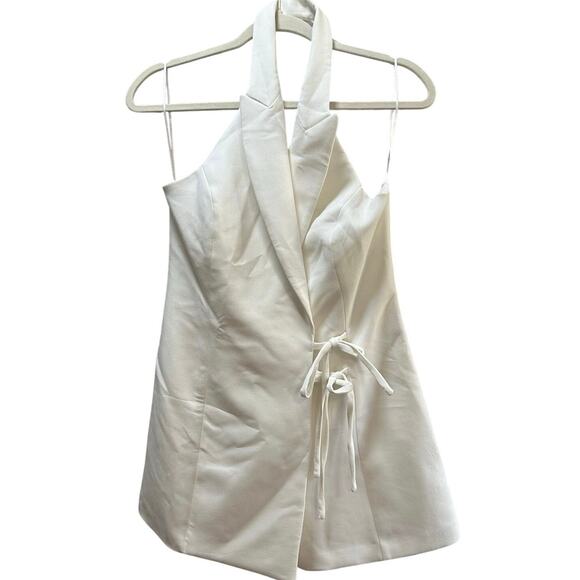 Nwt- Zara WRAP JUMPSUIT WITH TIES - Picture 5 of 6